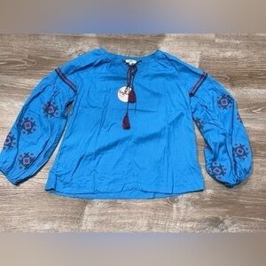 Hayden women Blue blouse NWT